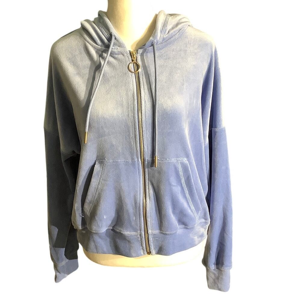 Truth by Republic Velour Zip-Up Hoodie Women’s S — Y2K, Athleisure, Lounge